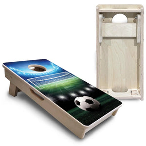 Soccer - Mini or Vacation Size Cornhole Boards by Cornhole Solutions, custom cornhole board detail photo 5