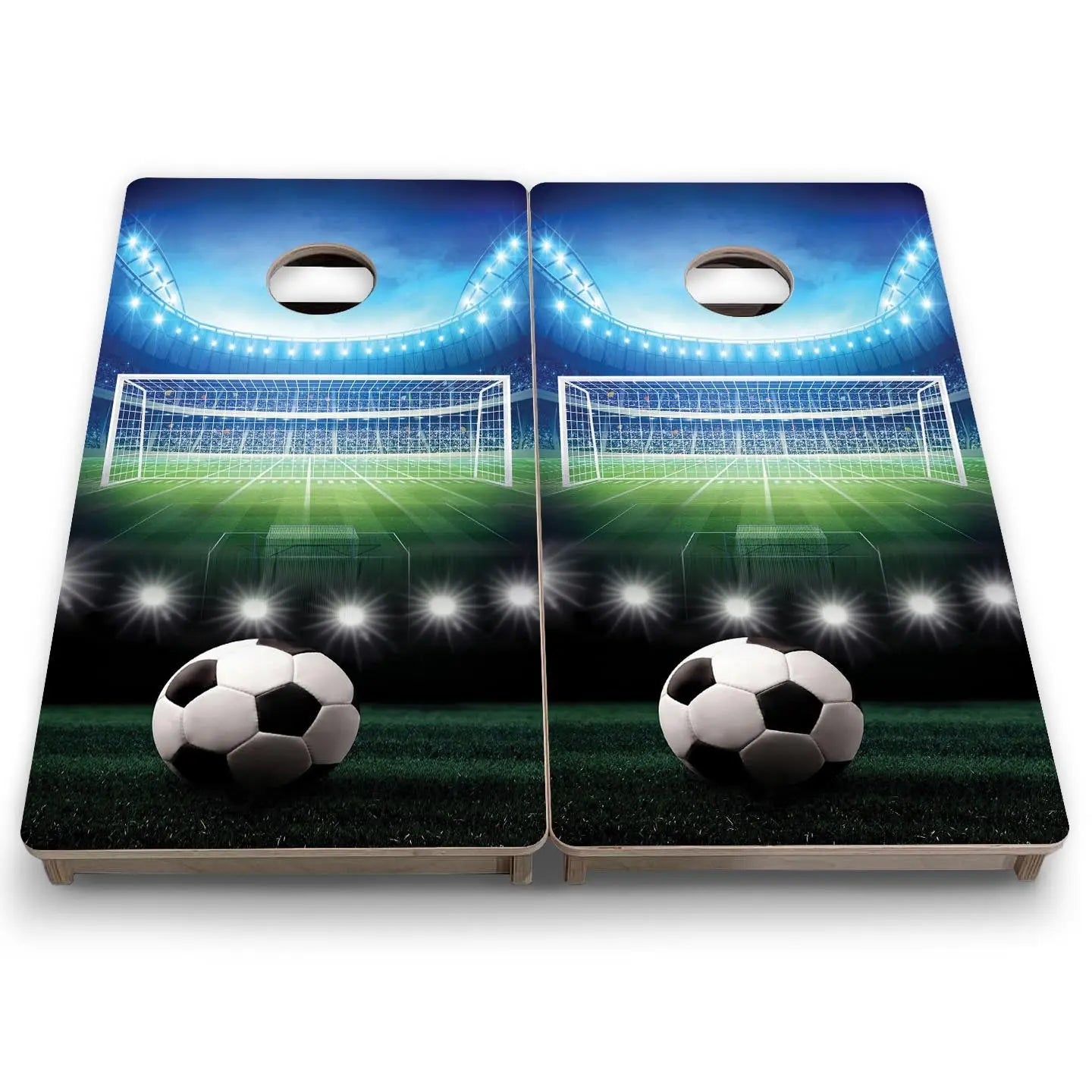 Soccer - Mini or Vacation Size Cornhole Boards by Cornhole Solutions, custom cornhole board detail photo 7