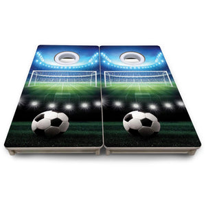 Soccer - Mini or Vacation Size Cornhole Boards by Cornhole Solutions, custom cornhole board detail photo 8