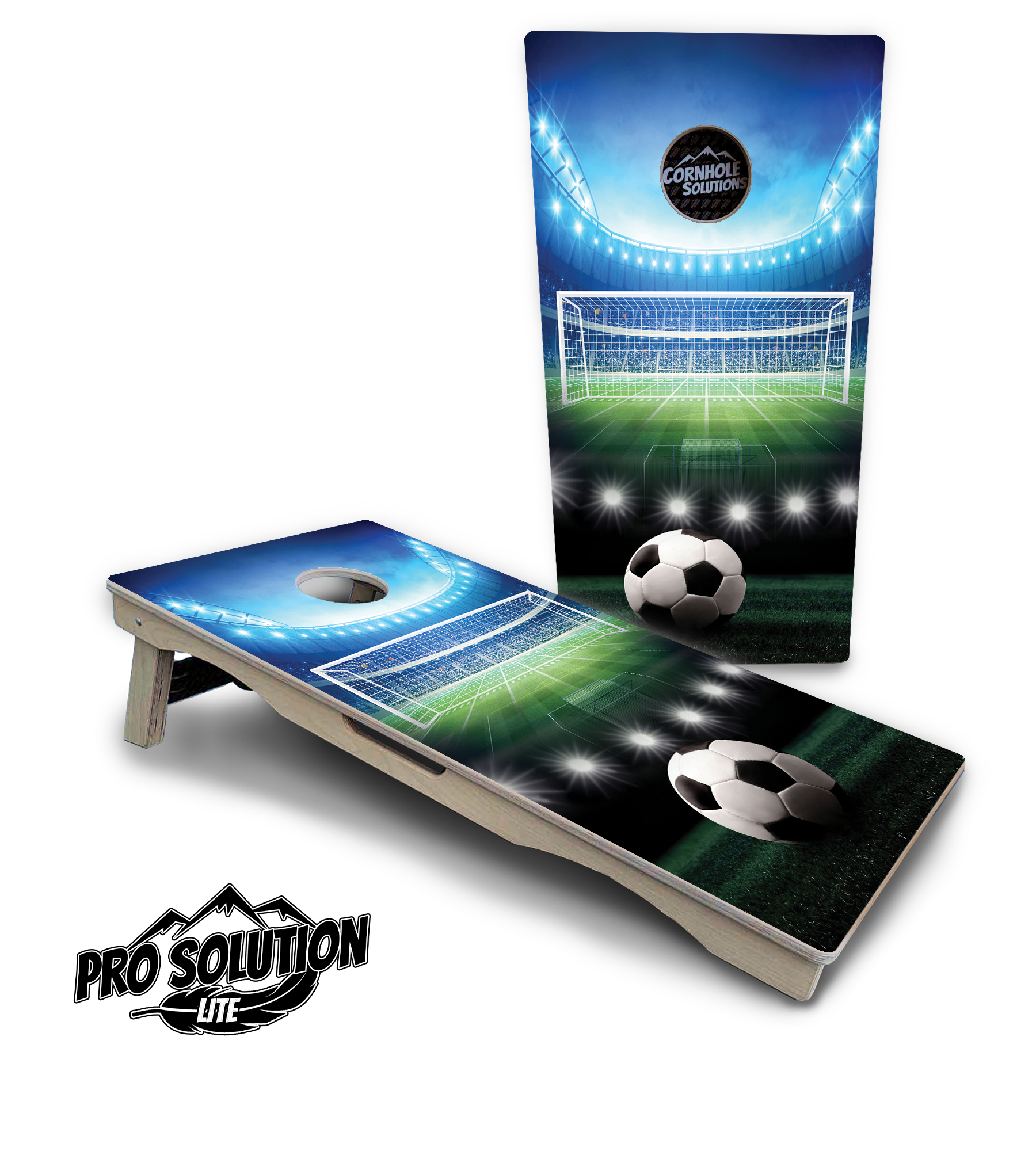 Soccer Cornhole Boards - Pro Solution Lite Series by Cornhole Solutions, custom cornhole board detail photo 4