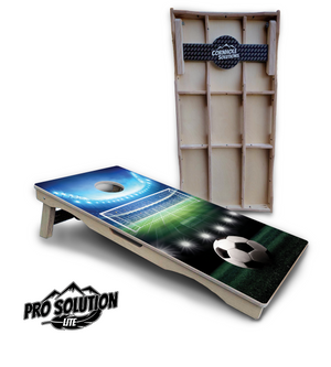 Soccer Cornhole Boards - Pro Solution Lite Series by Cornhole Solutions, custom cornhole board main product photo