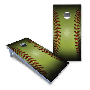 Softball Cornhole Boards - All Weather Series by Cornhole Solutions, custom cornhole board detail photo 2