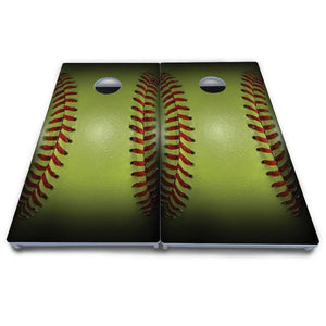 Softball Cornhole Boards - All Weather Series by Cornhole Solutions, custom cornhole board detail photo 4