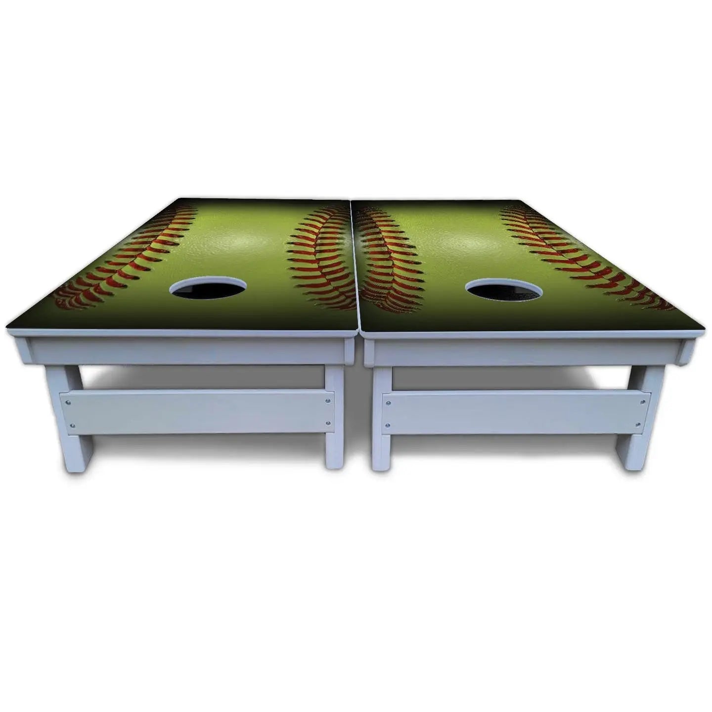 Softball Cornhole Boards - All Weather Series by Cornhole Solutions, custom cornhole board detail photo 5