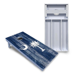 South Carolina Flag Cornhole Boards - All Weather Series by Cornhole Solutions, custom cornhole board main product photo