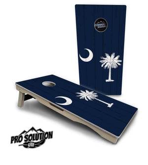 South Carolina Flag Cornhole Boards - Pro Solution Lite Series by Cornhole Solutions, custom cornhole board detail photo 2