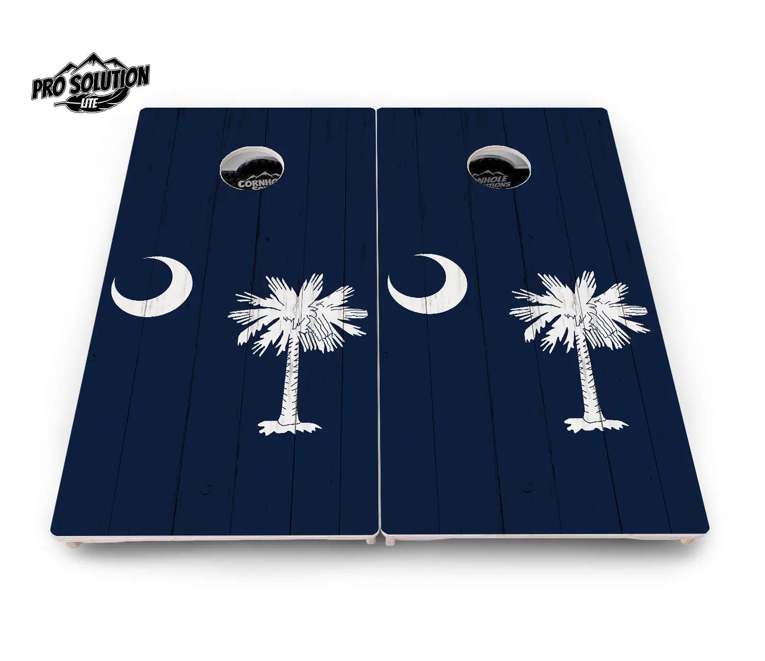 South Carolina Flag Cornhole Boards - Pro Solution Lite Series by Cornhole Solutions, custom cornhole board detail photo 4
