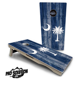 South Carolina Flag Cornhole Boards - Pro Solution Lite Series by Cornhole Solutions, custom cornhole board detail photo 4