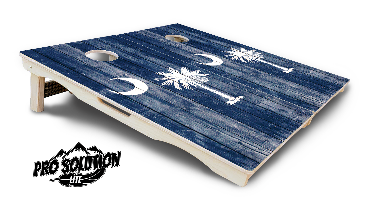 South Carolina Flag Cornhole Boards - Pro Solution Lite Series by Cornhole Solutions, custom cornhole board detail photo 5