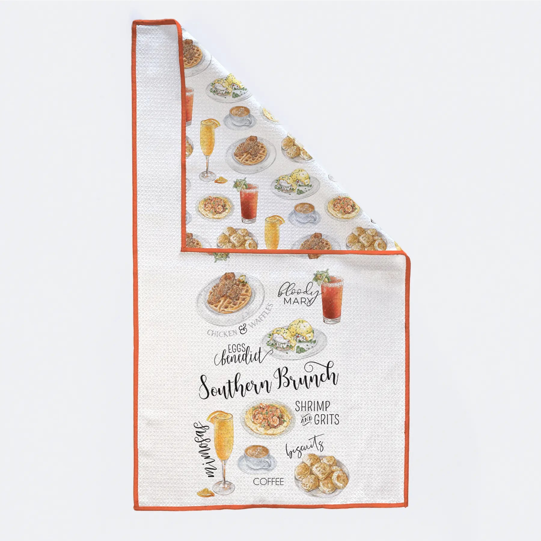 Southern Brunch Kitchen Towel by Nola Tawk, tea towel main product photo