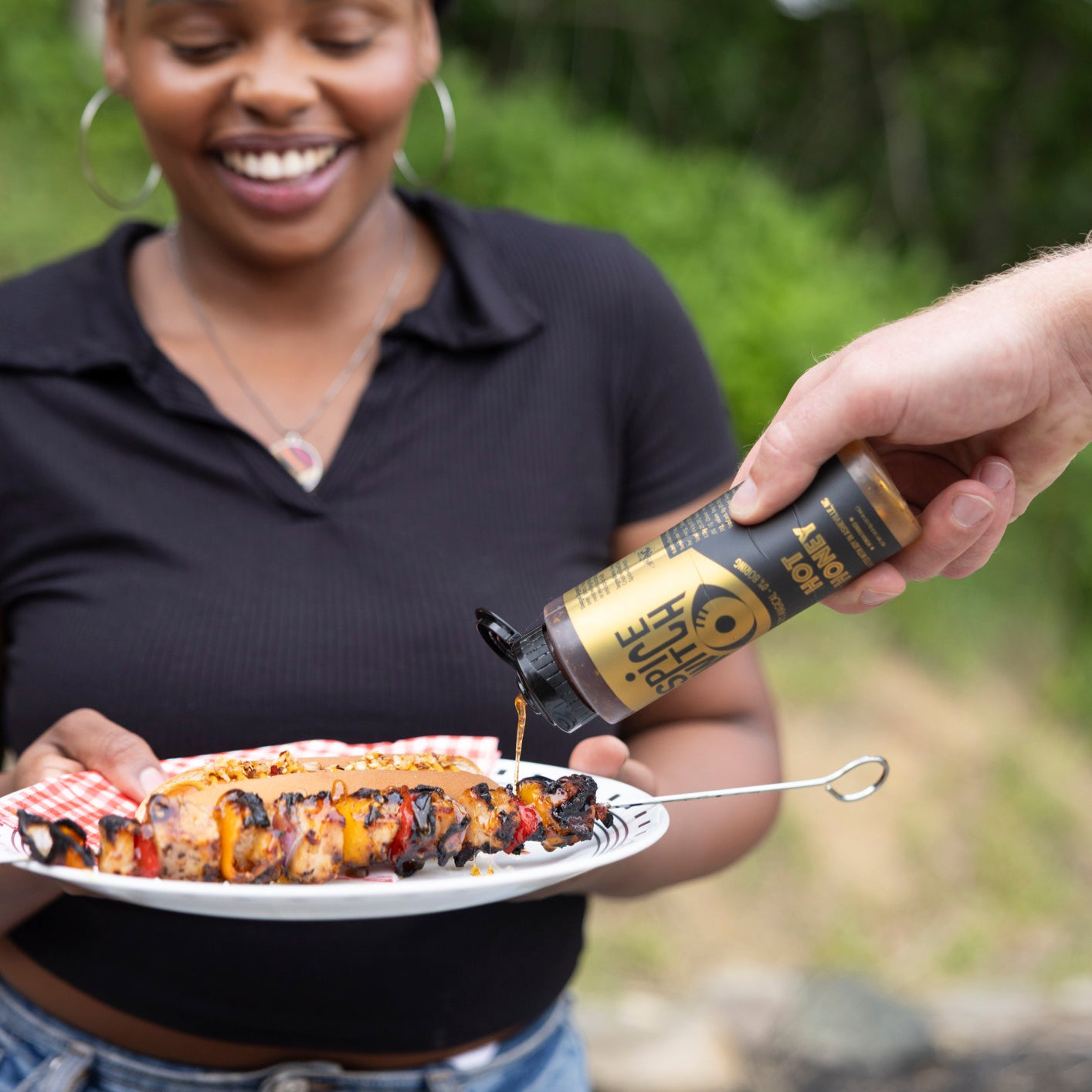 Hot Honey – Squeeze Bottle | Sweet Heat Made to Drizzle by Spice Witch, Southern food gift detail photo 2