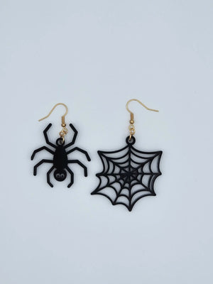 Spider Web Earrings by EverLee Creations, handmade jewelry detail photo 2
