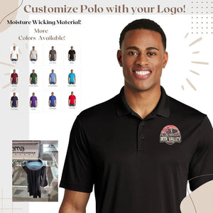 Sport Tech Logo Embroidered Polo by EverLee Creations, polos main product photo