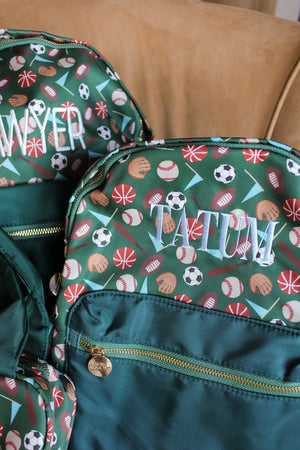 Sports Backpack - PLAIN NO EMBROIDERY by KenzKustomz, handmade leather goods detail photo 3