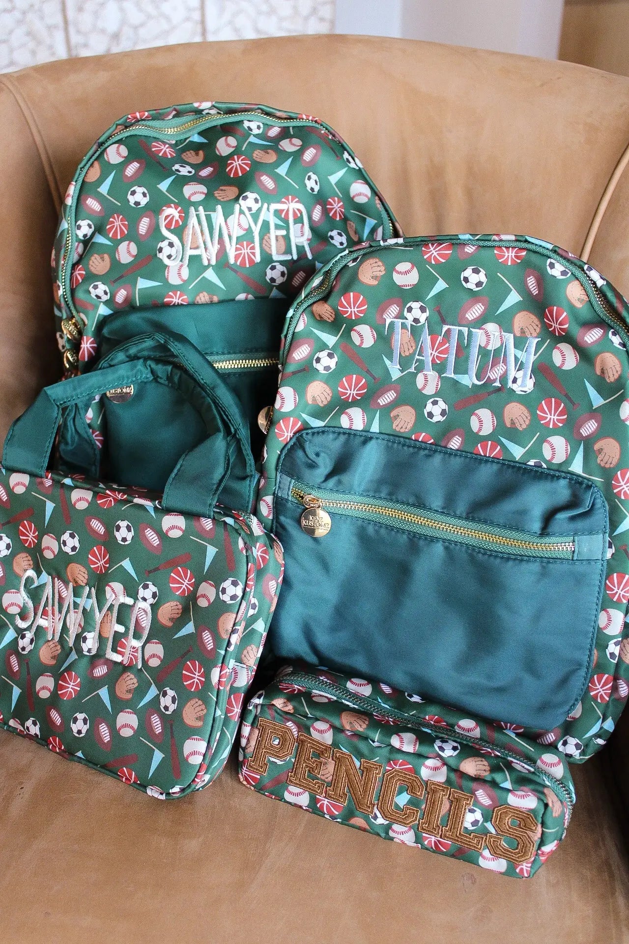 Sports Backpack - PLAIN NO EMBROIDERY by KenzKustomz, handmade leather goods detail photo 6