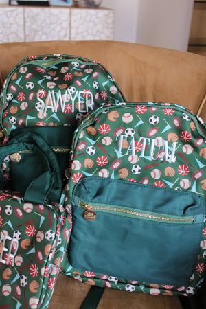 Sports Backpack - PLAIN NO EMBROIDERY by KenzKustomz, handmade leather goods detail photo 14