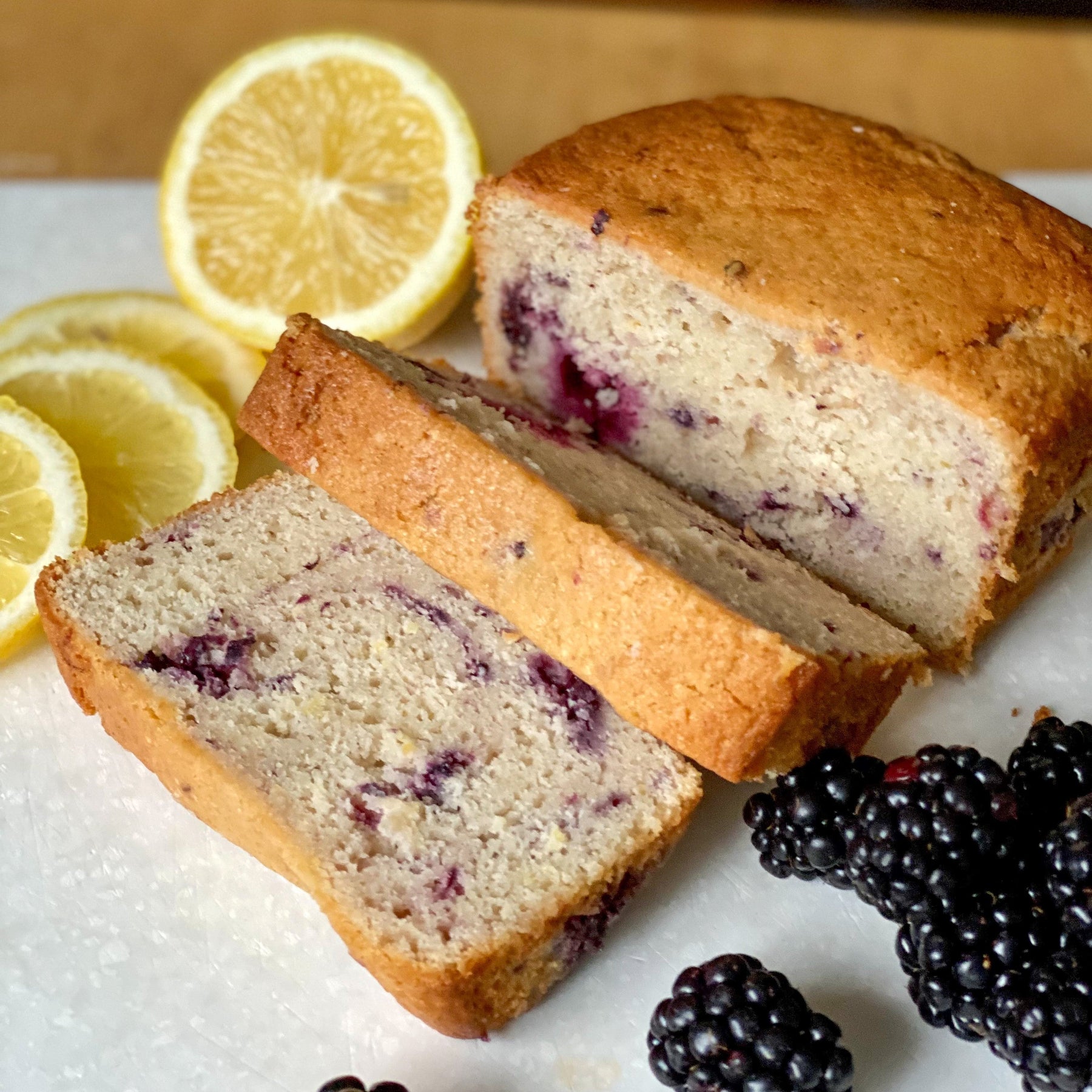 Blackberry Lemon Zest Cake by Two and a Half Irishmen - Traditional Irish Baking