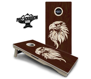 Stained Eagle & Flag Cornhole Boards - Pro Solution Elite Series by Cornhole Solutions, custom cornhole board detail photo 8