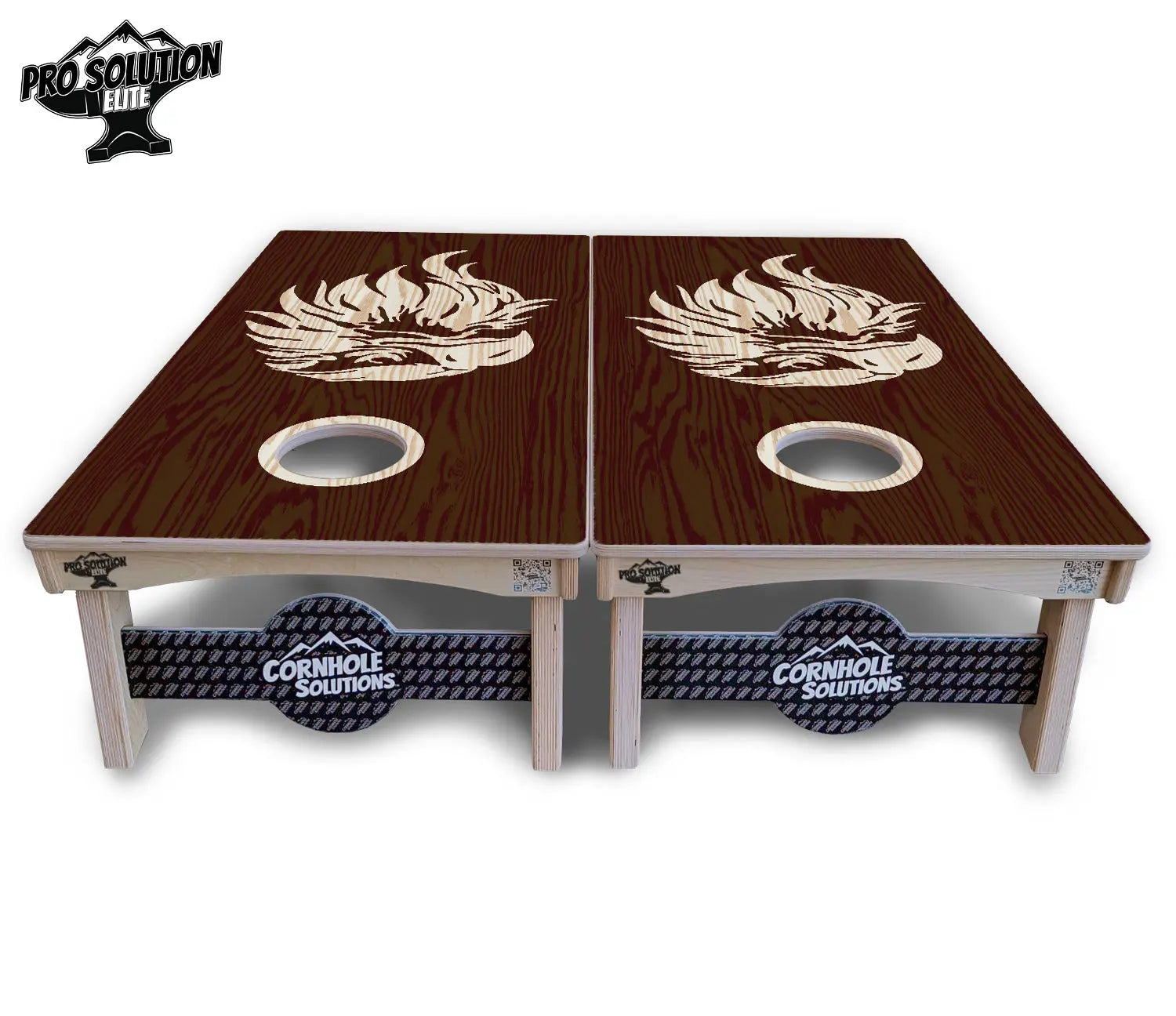 Stained Eagle & Flag Cornhole Boards - Pro Solution Elite Series by Cornhole Solutions, custom cornhole board detail photo 9