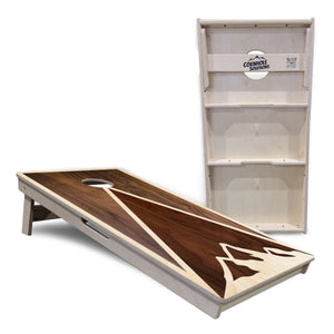 Stained Mountain Scene Cornhole Boards - Professional Tournament Series by Cornhole Solutions, custom cornhole board detail photo 5