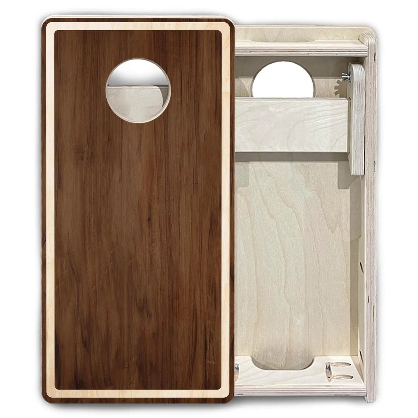 Stained Natural Border - Mini or Vacation Size Cornhole Boards by Cornhole Solutions, custom cornhole board detail photo 6