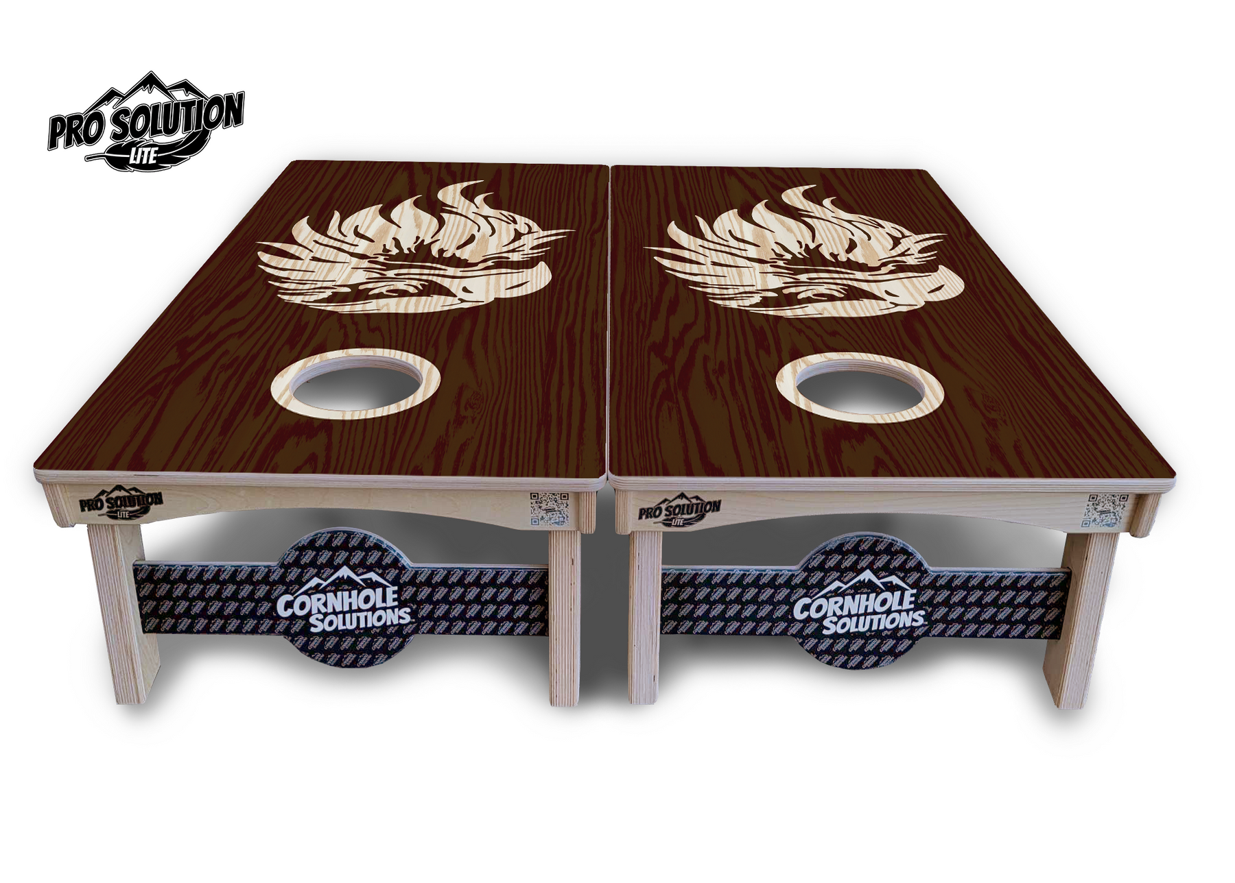 Stained Flag & Eagle Cornhole Boards - Pro Solution Lite Series by Cornhole Solutions, custom cornhole board detail photo 8