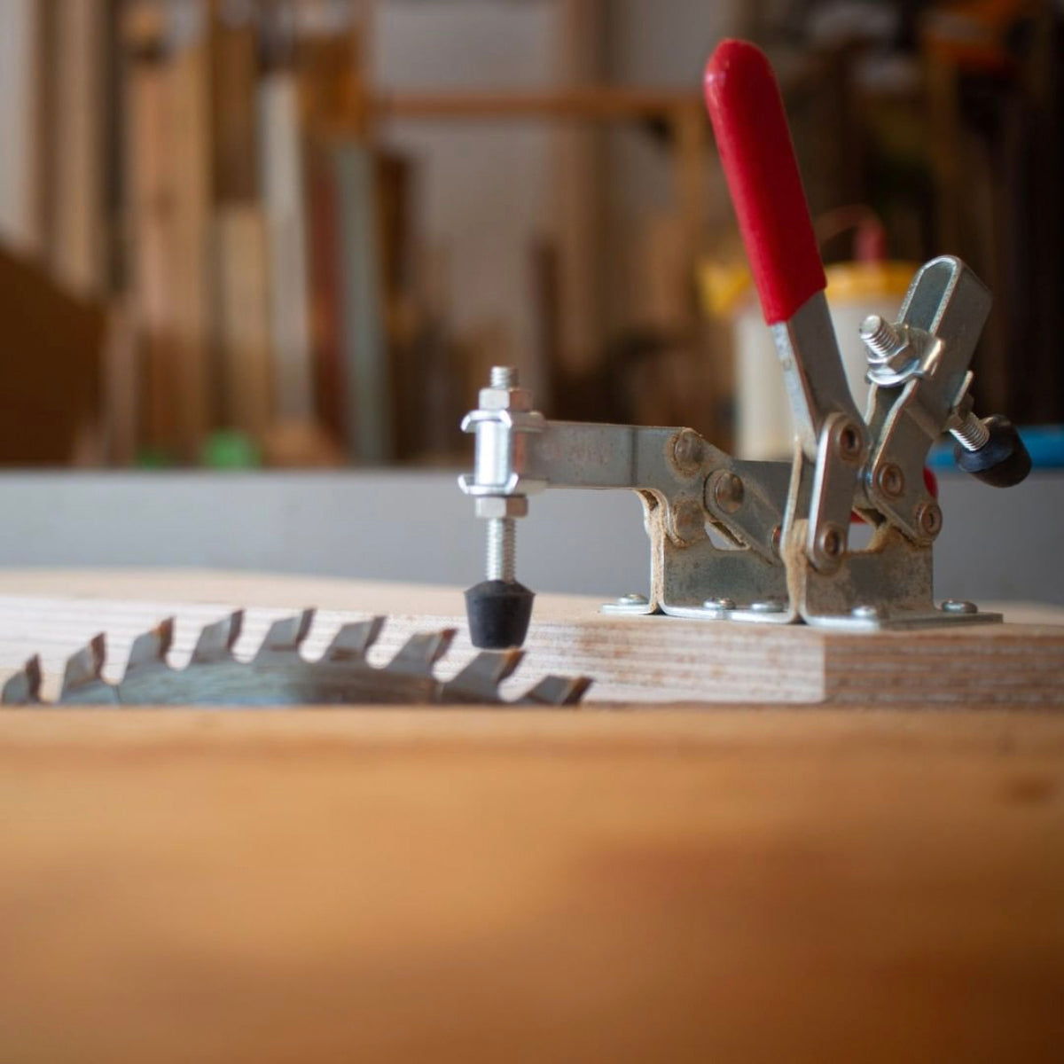 Table saw sled jig for making wooden stars by Dennehey Design Co.