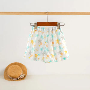 Starfish Organic Muslin Shorts by Nola Tawk, children's boutique clothing main product photo
