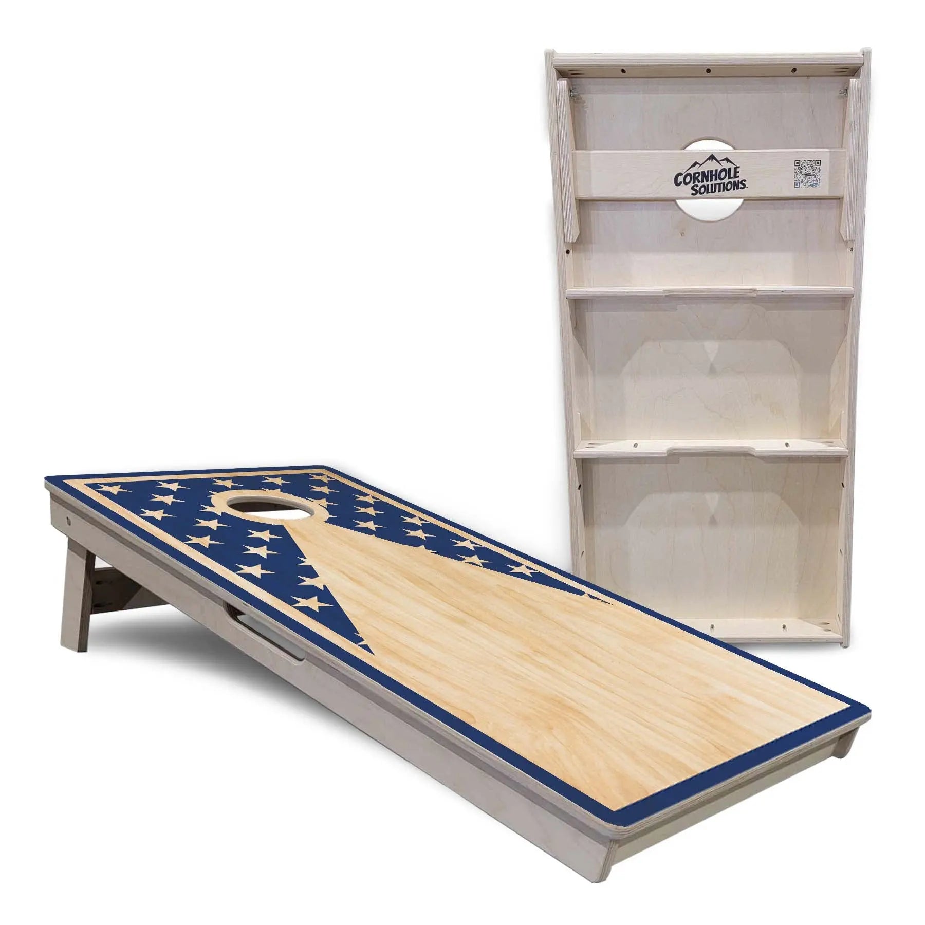 Stars & Stripes Keyhole Cornhole Boards - Professional Tournament Series by Cornhole Solutions, custom cornhole board detail photo 7