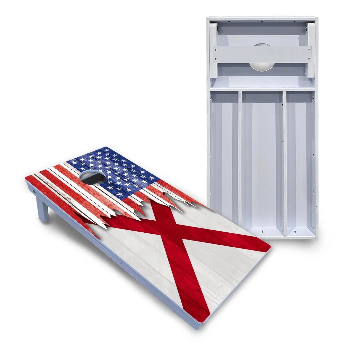 State Flag Designs Alabama to Georgia Cornhole Boards - All Weather Series by Cornhole Solutions, Southern home decor main product photo