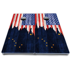 State Flag Designs Alabama to Georgia Cornhole Boards - All Weather Series by Cornhole Solutions, Southern home decor detail photo 8