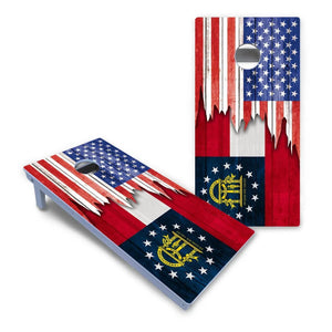 State Flag Designs Alabama to Georgia Cornhole Boards - All Weather Series by Cornhole Solutions, Southern home decor detail photo 23