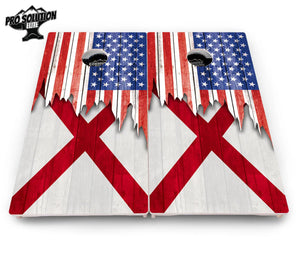 State Flag Designs Alabama to Georgia Cornhole Boards - Pro Solution Elite Series by Cornhole Solutions, Southern home decor detail photo 5