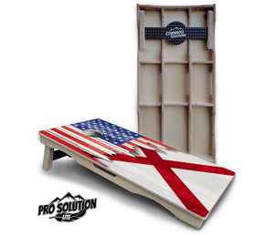 State Flag Designs Alabama to Georgia Cornhole Boards - Pro Solution Lite Series by Cornhole Solutions, Southern home decor detail photo 2
