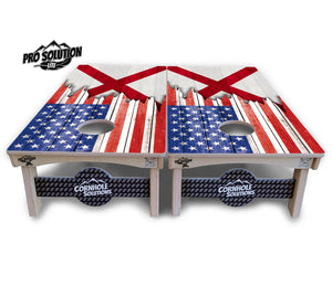 State Flag Designs Alabama to Georgia Cornhole Boards - Pro Solution Lite Series by Cornhole Solutions, Southern home decor detail photo 3