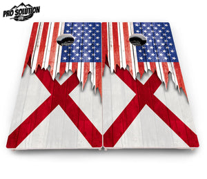State Flag Designs Alabama to Georgia Cornhole Boards - Pro Solution Lite Series by Cornhole Solutions, Southern home decor detail photo 4