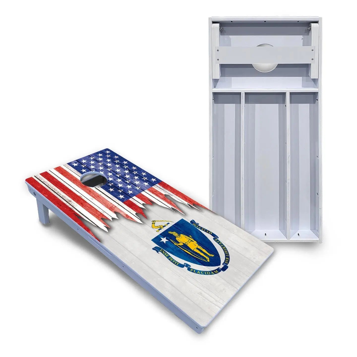 State Flag Designs Massachusetts to New Jersey Cornhole Boards - All Weather Series by Cornhole Solutions, Southern home decor main product photo
