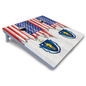 State Flag Designs Massachusetts to New Jersey Cornhole Boards - All Weather Series by Cornhole Solutions, Southern home decor detail photo 4