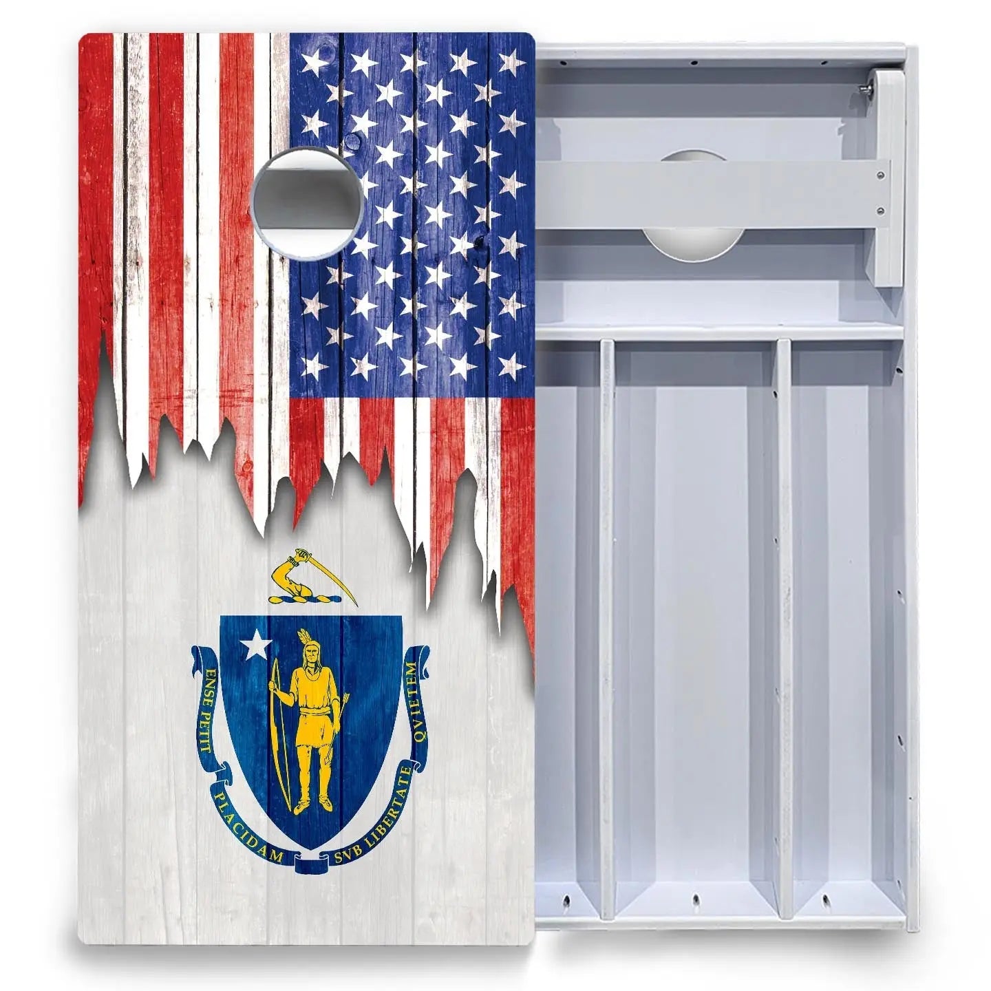 State Flag Designs Massachusetts to New Jersey Cornhole Boards - All Weather Series by Cornhole Solutions, Southern home decor detail photo 5