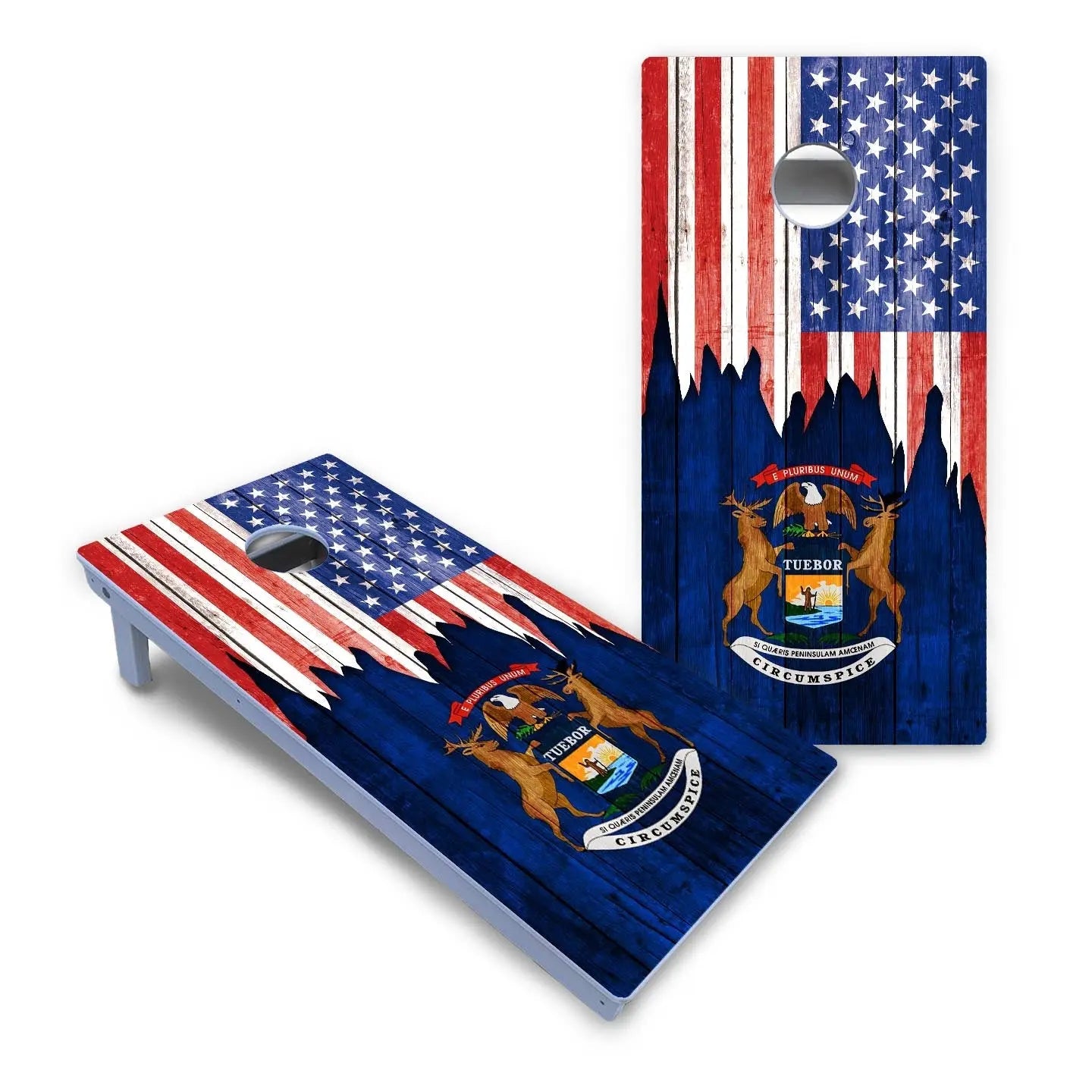 State Flag Designs Massachusetts to New Jersey Cornhole Boards - All Weather Series by Cornhole Solutions, Southern home decor detail photo 6