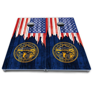 State Flag Designs Massachusetts to New Jersey Cornhole Boards - All Weather Series by Cornhole Solutions, Southern home decor detail photo 17