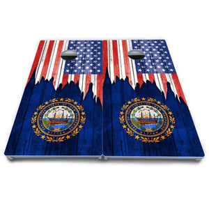 State Flag Designs Massachusetts to New Jersey Cornhole Boards - All Weather Series by Cornhole Solutions, Southern home decor detail photo 21