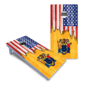 State Flag Designs Massachusetts to New Jersey Cornhole Boards - All Weather Series by Cornhole Solutions, Southern home decor detail photo 22