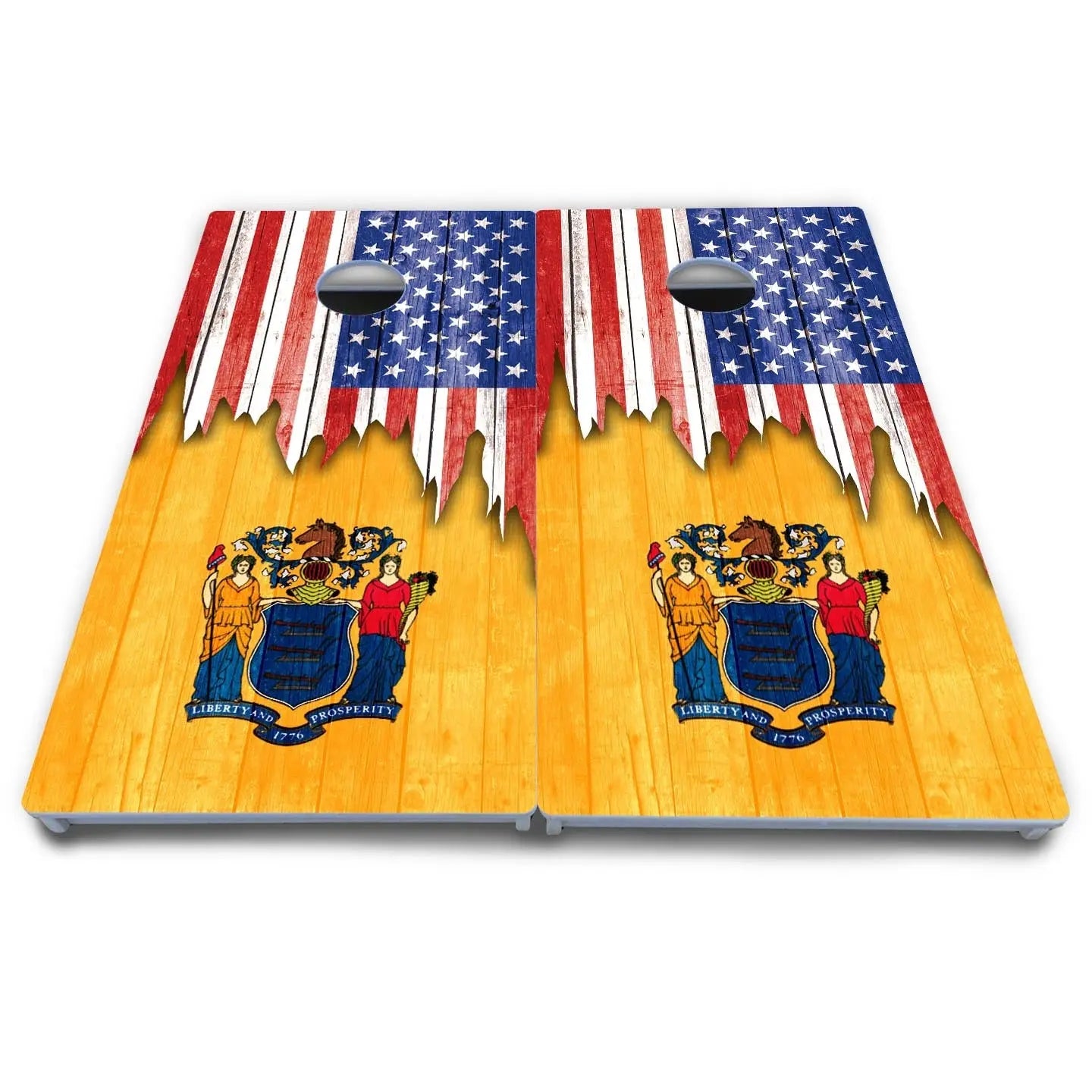 State Flag Designs Massachusetts to New Jersey Cornhole Boards - All Weather Series by Cornhole Solutions, Southern home decor detail photo 23