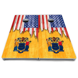 State Flag Designs Massachusetts to New Jersey Cornhole Boards - All Weather Series by Cornhole Solutions, Southern home decor detail photo 23