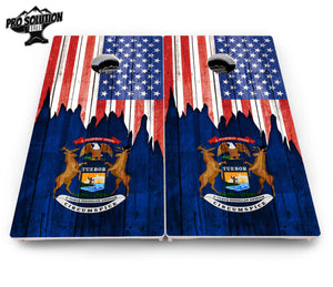 State Flag Designs Massachusetts to New Jersey Cornhole Boards - Pro Solution Elite Series by Cornhole Solutions, Southern home decor detail photo 8