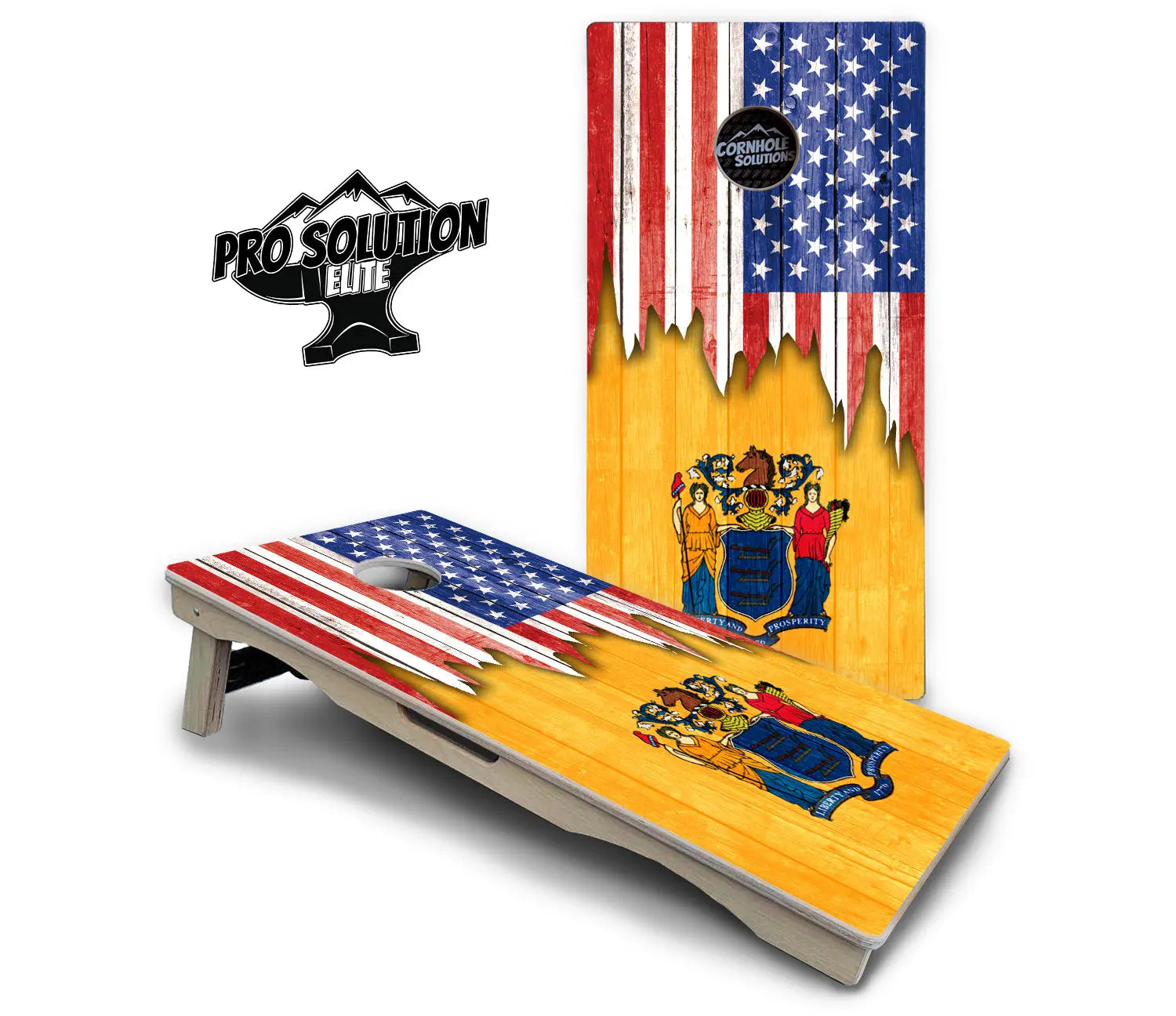 State Flag Designs Massachusetts to New Jersey Cornhole Boards - Pro Solution Elite Series by Cornhole Solutions, Southern home decor detail photo 23