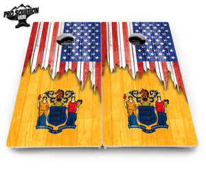 State Flag Designs Massachusetts to New Jersey Cornhole Boards - Pro Solution Elite Series by Cornhole Solutions, Southern home decor detail photo 24