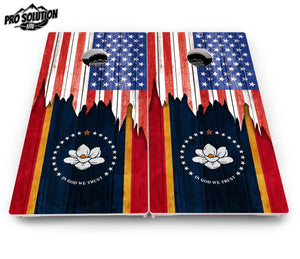 State Flag Designs Massachusetts to New Jersey Cornhole Boards - Pro Solution Lite Series by Cornhole Solutions, Southern home decor detail photo 11