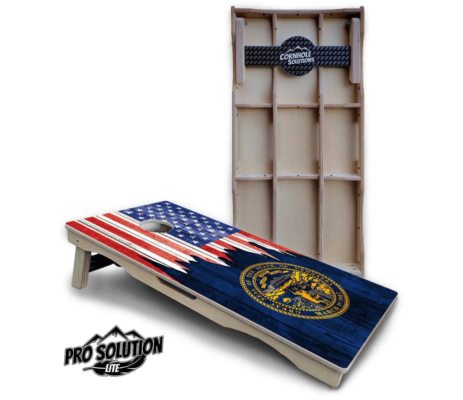 State Flag Designs Massachusetts to New Jersey Cornhole Boards - Pro Solution Lite Series by Cornhole Solutions, Southern home decor detail photo 16